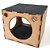 Brinquedo P/ Gatos Cubo Nicho Mdf 6mm C/ Carpete Arranhador - Imagem 7