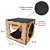 Brinquedo P/ Gatos Cubo Nicho Mdf 6mm C/ Carpete Arranhador - Imagem 3