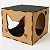 Brinquedo P/ Gatos Cubo Nicho Mdf 6mm C/ Carpete Arranhador - Imagem 2