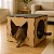 Brinquedo P/ Gatos Cubo Nicho Mdf 6mm C/ Carpete Arranhador - Imagem 1