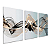 Trio de Quadros Decorativos - Abstrato Moderno Ondas - Imagem 2