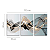 Trio de Quadros Decorativos - Abstrato Moderno Ondas - Imagem 3