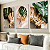 Trio de Quadros Decorativos - Folhas Costela-de-Adão Botânico - Imagem 1
