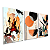 Trio de Quadros Decorativos - Abstrato Geométrico Plantas - Imagem 2