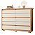 Cômoda 10 Gavetas Duetto Freijo / Off White - Albatroz - Imagem 1