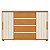 Cômoda 4 Gavetas Evidenza Cinamomo / Off White Flex - Imagem 5