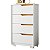 Cômoda 4 Gavetas Sole Branco / Freijo Flex - Albatroz - Imagem 1