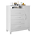 Cômoda 4 Gavetas Turquesa Branco Quadriflex - Albatroz - Imagem 2