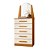 Cômoda 5 Gavetas New Veneza Cinamomo / Off White - Albatroz - Imagem 1