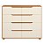 Cômoda 8 Gavetas Doble Freijo / Off White Flex - Albatroz - Imagem 5