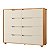 Cômoda 8 Gavetas Doble Freijo / Off White Flex - Albatroz - Imagem 1