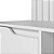 Escrivaninha Com Painel Doble Branco - Albatroz - Imagem 3