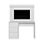 Escrivaninha Com Painel Doble Branco - Albatroz - Imagem 2