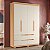 Guarda Roupa  4 Portas Doble Freijo / Off White - Albatroz - Imagem 2