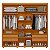 Guarda Roupa 2 Portas Acacia Cinamomo / Off White Flex - Imagem 6