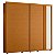 Guarda Roupa 2 Portas Acacia Cinamomo / Off White Flex - Imagem 1