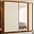 Guarda Roupa 2 Portas Acacia Cinamomo / Off White Flex - Imagem 3