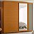 Guarda Roupa 2 Portas Acacia Cinamomo / Off White Flex - Imagem 5