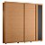 Guarda Roupa 2 Portas Acacia Freijo / Off White Flex - Imagem 1