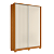 Guarda Roupa 2 Portas Frizatto Cinamomo / Off White Flex - Imagem 1