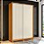 Guarda Roupa 2 Portas Frizatto Cinamomo / Off White Flex - Imagem 2