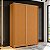 Guarda Roupa 2 Portas Frizatto Cinamomo / Off White Flex - Imagem 3