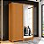 Guarda Roupa 2 Portas Frizatto Cinamomo / Off White Flex - Imagem 2