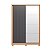Guarda Roupa 2 Portas Frizatto Freijo / Titanium Flex - Imagem 5