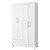 Guarda Roupa 4 Portas Ambar Branco Quadriflex - Albatroz - Imagem 1