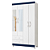 Guarda Roupa 4 Portas Ambar Branco Quadriflex - Albatroz - Imagem 2
