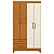 Guarda Roupa 4 Portas Ambar Cinamomo / Off White - Albatroz - Imagem 3