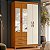 Guarda Roupa 4 Portas Ambar Cinamomo / Off White - Albatroz - Imagem 2