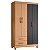 Guarda Roupa 4 Portas Ambar Freijo / Titanium - Albatroz - Imagem 1