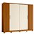 Guarda Roupa 4 Portas Jacaranda Cinamomo / Off White - Imagem 4