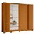 Guarda Roupa 4 Portas Jacaranda Cinamomo / Off White - Imagem 3