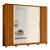 Guarda Roupa 4 Portas Jacaranda Cinamomo / Off White - Imagem 4