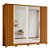 Guarda Roupa 4 Portas Jacaranda Cinamomo / Off White - Imagem 4