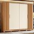 Guarda Roupa 4 Portas Jacaranda Freijo / Off White - Imagem 2