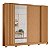 Guarda Roupa 4 Portas Jacaranda Freijo / Off White - Imagem 5