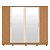 Guarda Roupa 4 Portas Jacaranda Freijo / Off White - Imagem 5