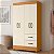 Guarda Roupa 4 Portas Mobi Cinamomo / Off White - Albatroz - Imagem 2
