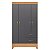 Guarda Roupa 4 Portas Mobi Freijo / Titanium - Albatroz - Imagem 3
