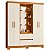 Guarda Roupa 4 Portas Olimpia Cinamomo / Off White - Imagem 1