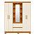Guarda Roupa 4 Portas Olimpia Cinamomo / Off White - Imagem 3