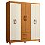 Guarda Roupa 6 Portas Ambar Cinamomo / Off White - Albatroz - Imagem 1