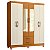Guarda Roupa 6 Portas Ambar Cinamomo / Off White - Albatroz - Imagem 1