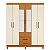Guarda Roupa 6 Portas Ambar Cinamomo / Off White - Albatroz - Imagem 3