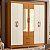 Guarda Roupa 6 Portas Ambar Cinamomo / Off White - Albatroz - Imagem 2