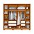 Guarda Roupa 6 Portas Deville Cinamomo / Off White - Imagem 4