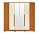 Guarda Roupa 6 Portas Deville Cinamomo / Off White - Imagem 3